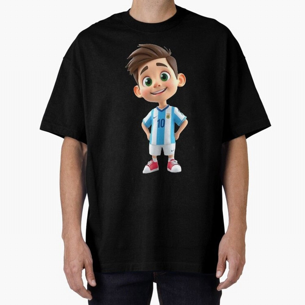 Lionel Messi Cartoon Classic T-Shirt Celebrate the Biggest Stage of Match Day Hype around FIFA World Cup 2026, Messi, CR7 and Mbappe, France and Portugal, Tournament Hype, Historic Matchups, Family Viewing Parties and Global Sports Pride; Created