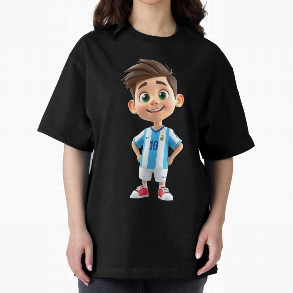 Lionel Messi Cartoon Classic T-Shirt Celebrate the Biggest Stage of Match Day Hype around FIFA World Cup 2026, Messi, CR7 and Mbappe, France and Portugal, Tournament Hype, Historic Matchups, Family Viewing Parties and Global Sports Pride; Created