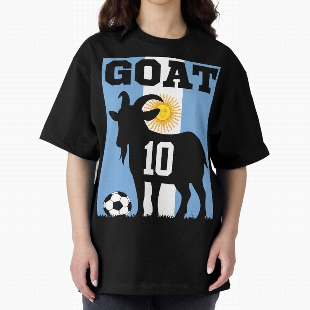 Argentina World Cup 2026 The Goat 10 Oversized T-Shirt Turn Up for the FIFA World Cup 2026 Group Stage Journey through Messi and Cristiano Ronaldo Highlights, Netherlands Pride, Game Day Rituals, Football Legends, Country Pride and the Road to the