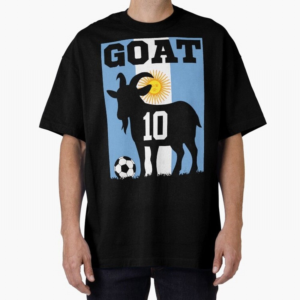 Argentina World Cup 2026 The Goat 10 Oversized T-Shirt Turn Up for the FIFA World Cup 2026 Group Stage Journey through Messi and Cristiano Ronaldo Highlights, Netherlands Pride, Game Day Rituals, Football Legends, Country Pride and the Road to the