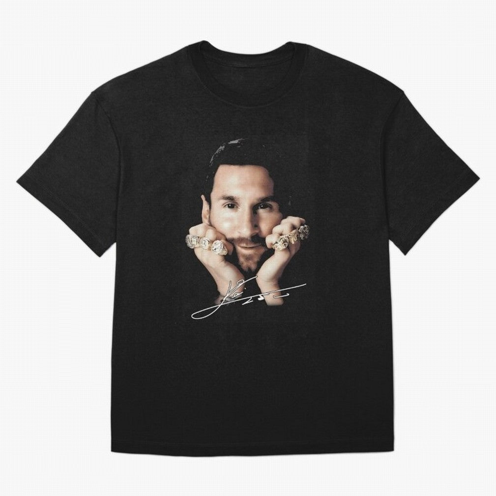 Lionel Messi Big Face Essential T-Shirt Join Global Football Passion for FIFA World Cup 2026 Group Stage, Centered on Messi and Cristiano Ronaldo, England, Football Festival Excitement, Trophy Ambitions, Country Rivalries and Star Player Buzz;
