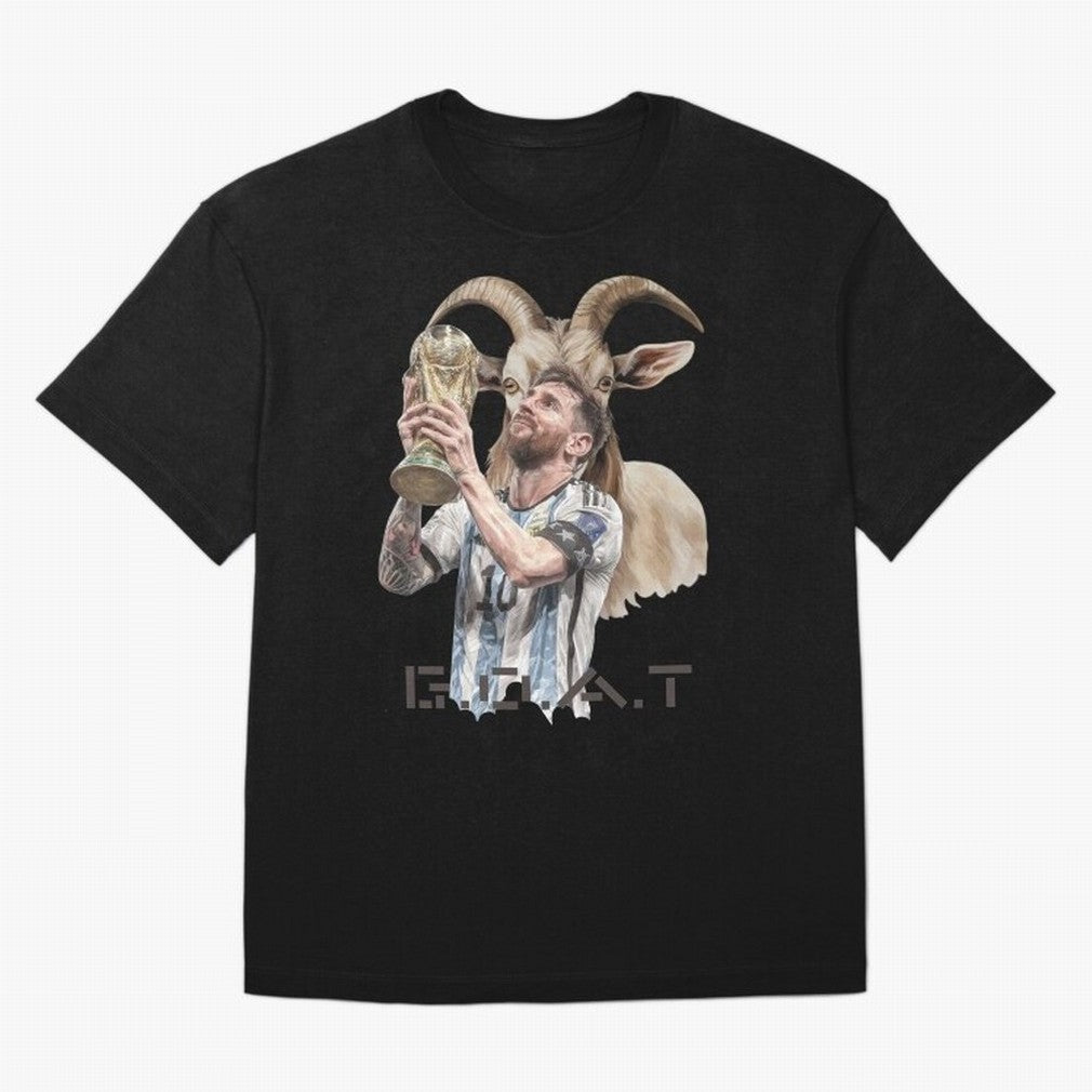 The G.O.A.T of Football, Lionel Messi Classic T-Shirt Remember Iconic Moments from Global Football Passion for FIFA World Cup 2026 USA Canada Mexico, Filled with Haaland and Mbappe, Brazil, Tournament Hype, Historic Matchups, Family Viewing Parties
