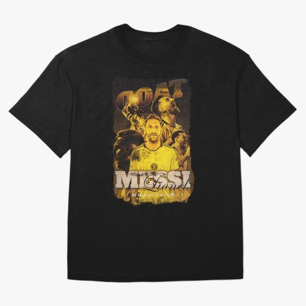 Lionel Messi The Goat Classic T-Shirt Bring Global Tournament Vibes to FIFA World Cup 2026 Group Stage Spirit, Highlighting Spain, Messi and Cristiano Ronaldo, Worldwide Fan Energy, Dramatic Goals, Stadium Lights and Championship Celebrations;