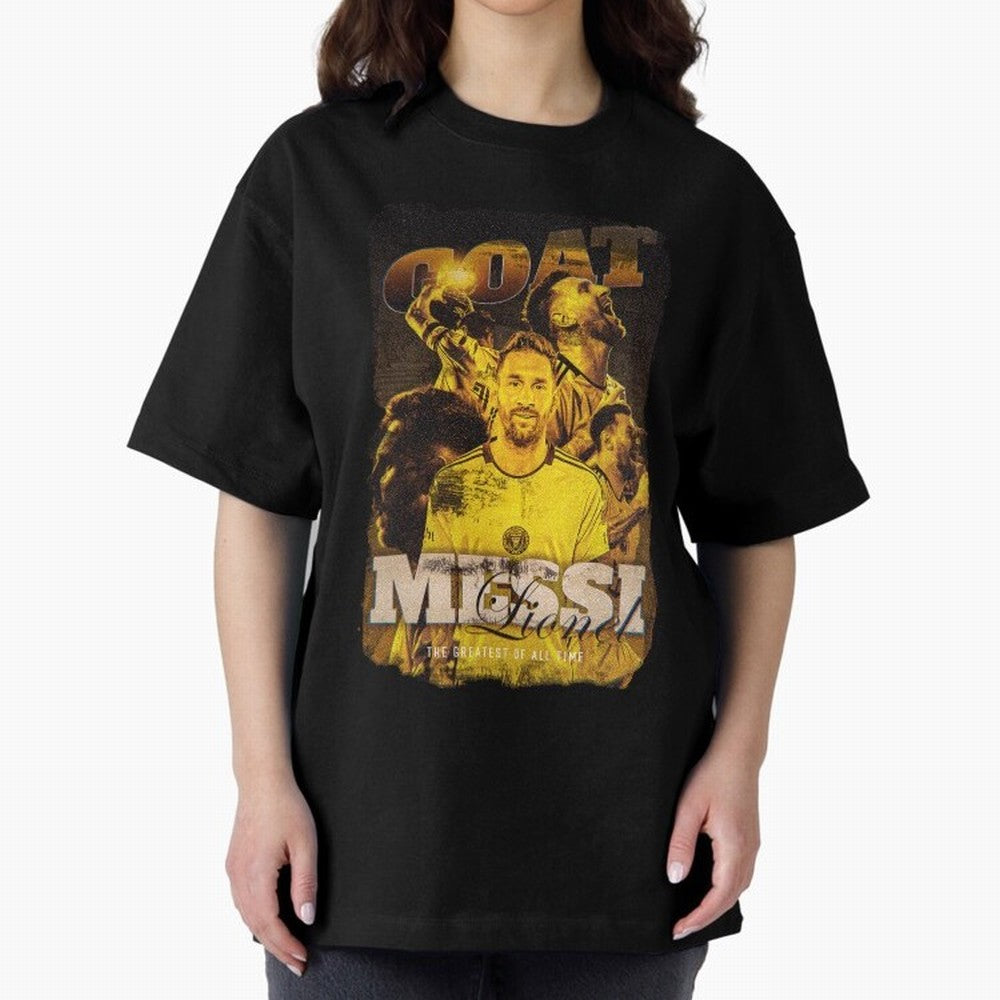 Lionel Messi The Goat Classic T-Shirt Bring Global Tournament Vibes to FIFA World Cup 2026 Group Stage Spirit, Highlighting Spain, Messi and Cristiano Ronaldo, Worldwide Fan Energy, Dramatic Goals, Stadium Lights and Championship Celebrations;