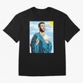 messi god Oversized T-Shirt Unlock FIFA World Cup 2026 Group Stage for Fans of Neymar, Haaland and Cristiano Ronaldo and England and Germany, Bringing Football History, Final Match Energy, Crowd Noise and Once in a Lifetime Moments; Perfect for