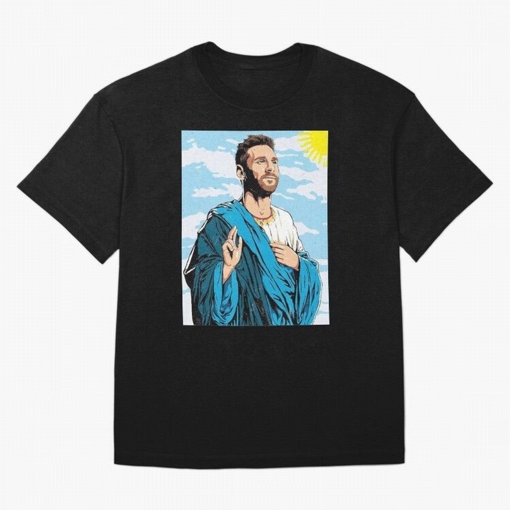 messi god Oversized T-Shirt Unlock FIFA World Cup 2026 Group Stage for Fans of Neymar, Haaland and Cristiano Ronaldo and England and Germany, Bringing Football History, Final Match Energy, Crowd Noise and Once in a Lifetime Moments; Perfect for