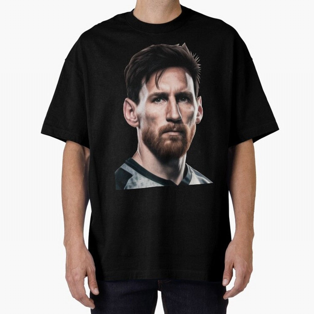 Lionel Messi Oversized T-Shirt Celebrate the Biggest Stage of FIFA World Cup 2026 for Fans of CR7 and France and Portugal, Bringing Stadium Memories, Football Loyalty, International Chants and Championship Tradition; Made for Collectors Who Enjoy