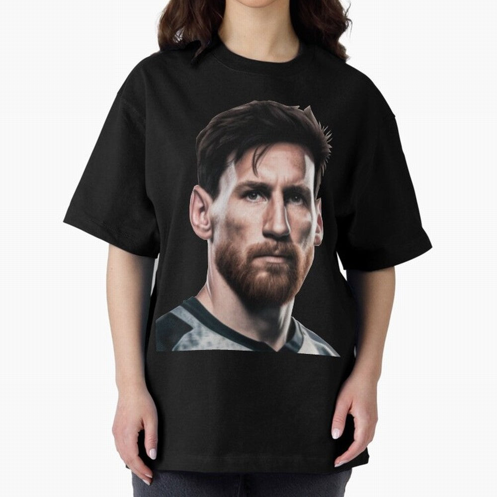 Lionel Messi Oversized T-Shirt Celebrate the Biggest Stage of FIFA World Cup 2026 for Fans of CR7 and France and Portugal, Bringing Stadium Memories, Football Loyalty, International Chants and Championship Tradition; Made for Collectors Who Enjoy