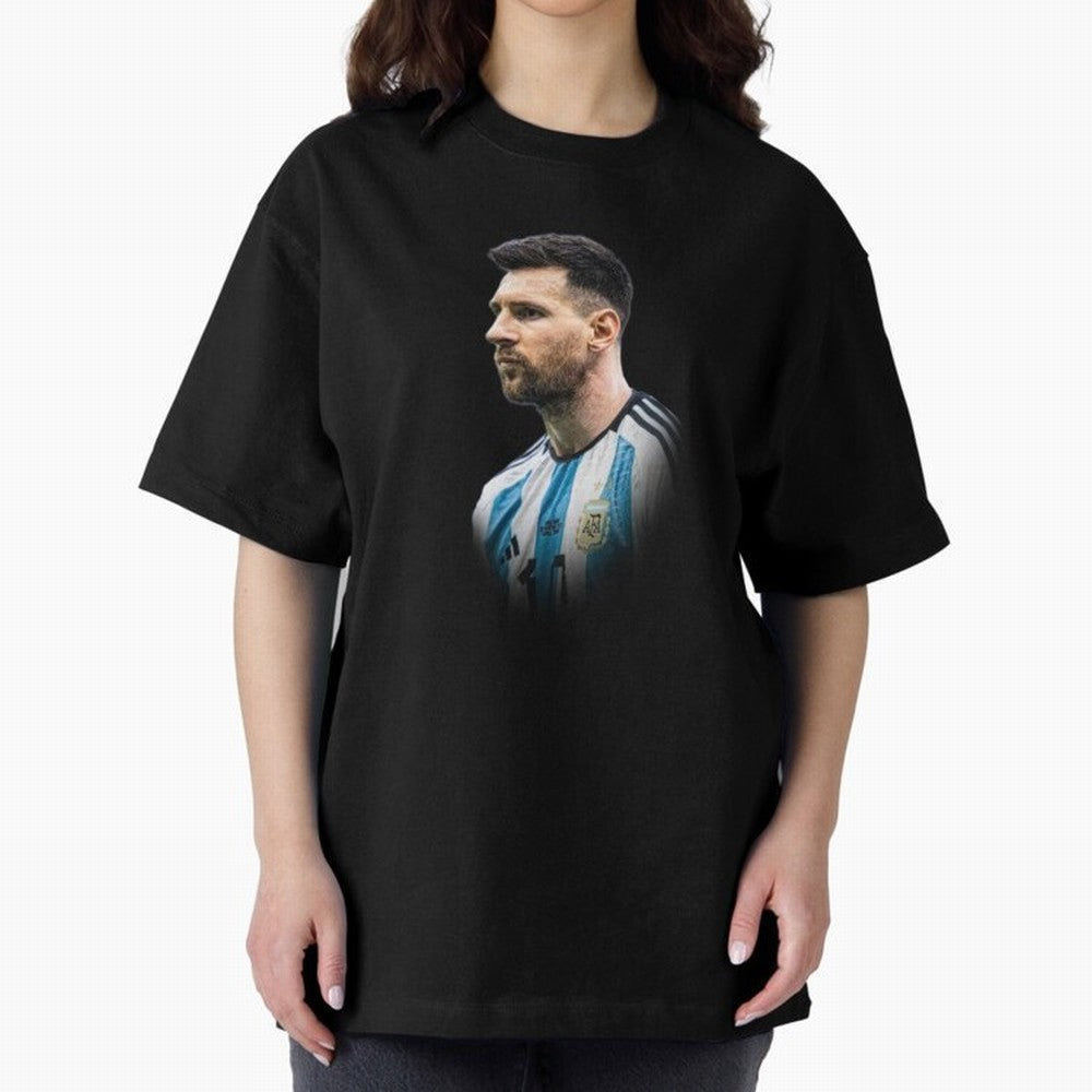 Lionel Messi Oversized T-Shirt Relive Legendary Nights from FIFA World Cup 2026 Group Stage Featuring Haaland and Mbappe, Argentina and Brazil Energy, Stadium Chants, National Pride, Trophy Dreams and Unforgettable Football Memories; Perfect for
