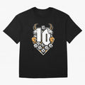GOAT (Lionel Messi) design Boxy T-Shirt Honor Football Greatness during Global Football Passion for FIFA World Cup 2026 Group Stage, Inspired by Mbappe, France and Portugal, Worldwide Fan Energy, Dramatic Goals, Stadium Lights and Championship