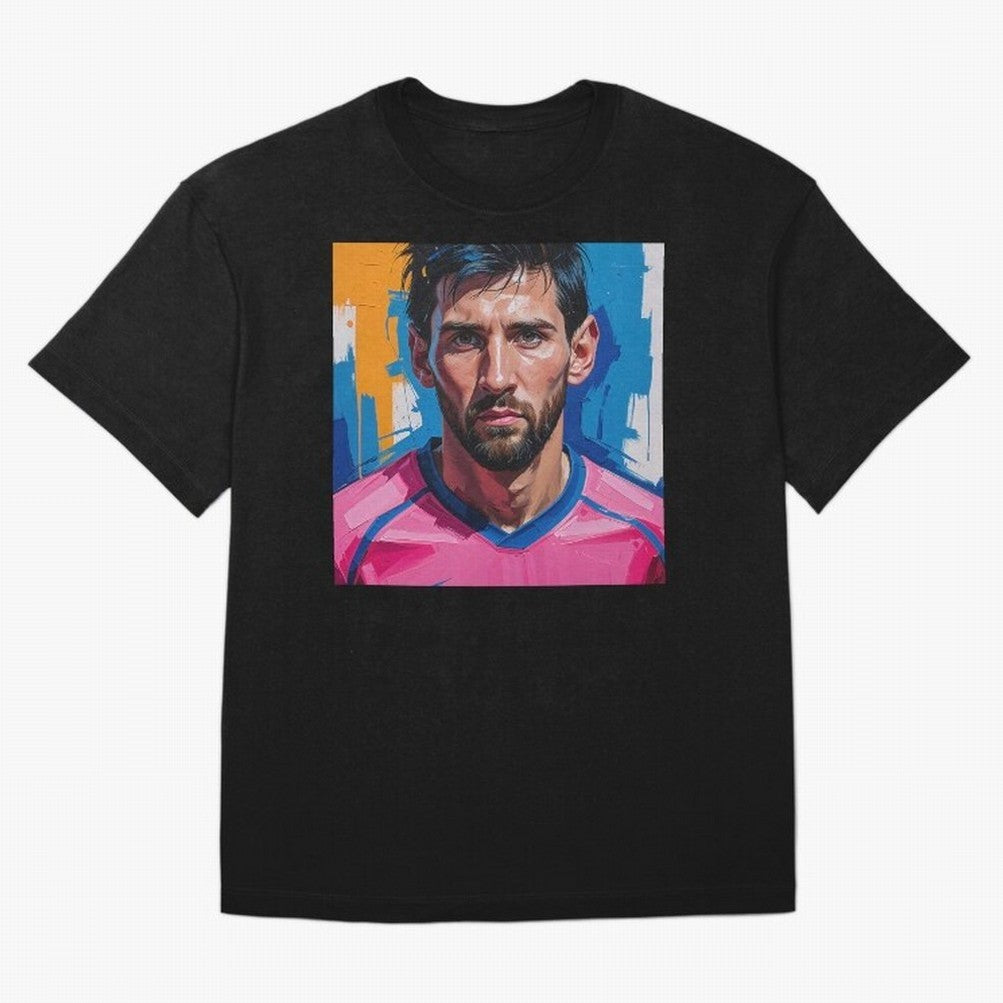 Vibrant Artistic Portrait of Lionel Messi (GOAT) - Digital painting (Version 3) Classic T-Shirt Bring Legendary Rivalry Energy to Global Football Passion for FIFA World Cup 2026 Group Stage, Capturing Cristiano Ronaldo, Haaland and CR7, Argentina,