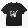 Lionel Messi Classic T-Shirt Show Your Love for the FIFA World Cup 2026 Group Stage Journey through Cristiano Ronaldo Highlights, England and Germany Pride, Retro Football Energy, Iconic Rivalries, Trophy Chase Drama and Stadium Atmosphere; Great