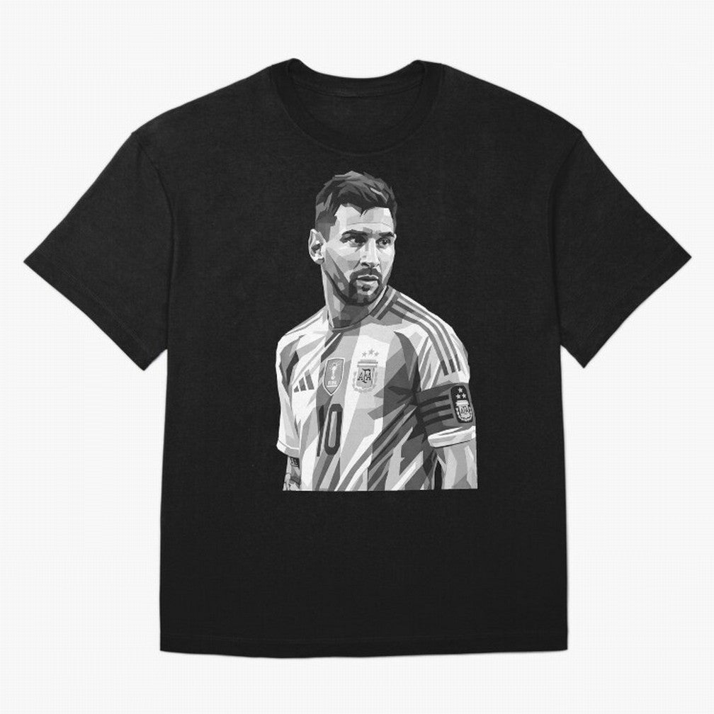 Messi grayscale Classic T-Shirt Bring Retro Soccer Energy to FIFA World Cup 2026 USA Canada Mexico for Fans of Messi, CR7 and Mbappe and Germany, Bringing Worldwide Fan Energy, Dramatic Goals, Stadium Lights and Championship Celebrations; Great for