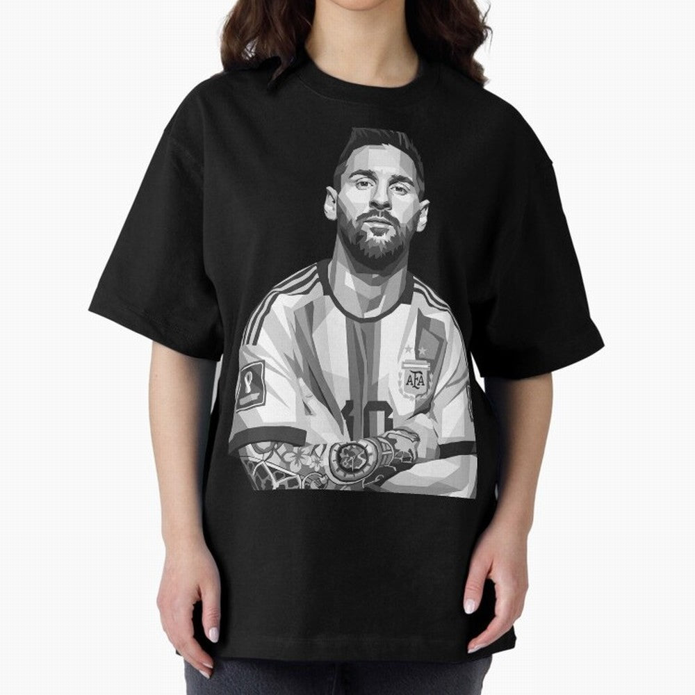 Messi grayscale Classic T-Shirt Represent Football Lovers during FIFA World Cup 2026 Group Stage Capturing Messi and Cristiano Ronaldo, Portugal, Spain and Germany Energy, Game Day Rituals, Football Legends, Country Pride and the Road to the Final;