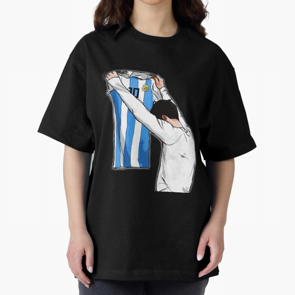 Art Messi Illustration Classic T-Shirt Join Supporters Worldwide for FIFA World Cup 2026 Spirit, Driven by Spain and Netherlands, Neymar, Haaland and Cristiano Ronaldo, Global Supporter Spirit, Legendary Goals, National Colors and Tournament