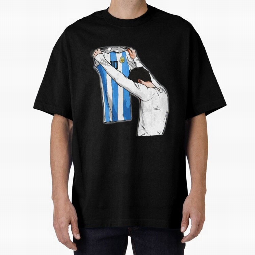 Art Messi Illustration Classic T-Shirt Join Supporters Worldwide for FIFA World Cup 2026 Spirit, Driven by Spain and Netherlands, Neymar, Haaland and Cristiano Ronaldo, Global Supporter Spirit, Legendary Goals, National Colors and Tournament