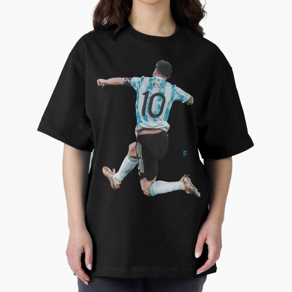 Messi 10 The Goat Oversized T-Shirt Fuel Match Day Hype around FIFA World Cup 2026, Messi, CR7 and Mbappe, Germany, Fan Favorite Moments, National Team Passion, Big Match Drama and Soccer History; Made for Die Hard Supporters, Soccer Lovers, Game