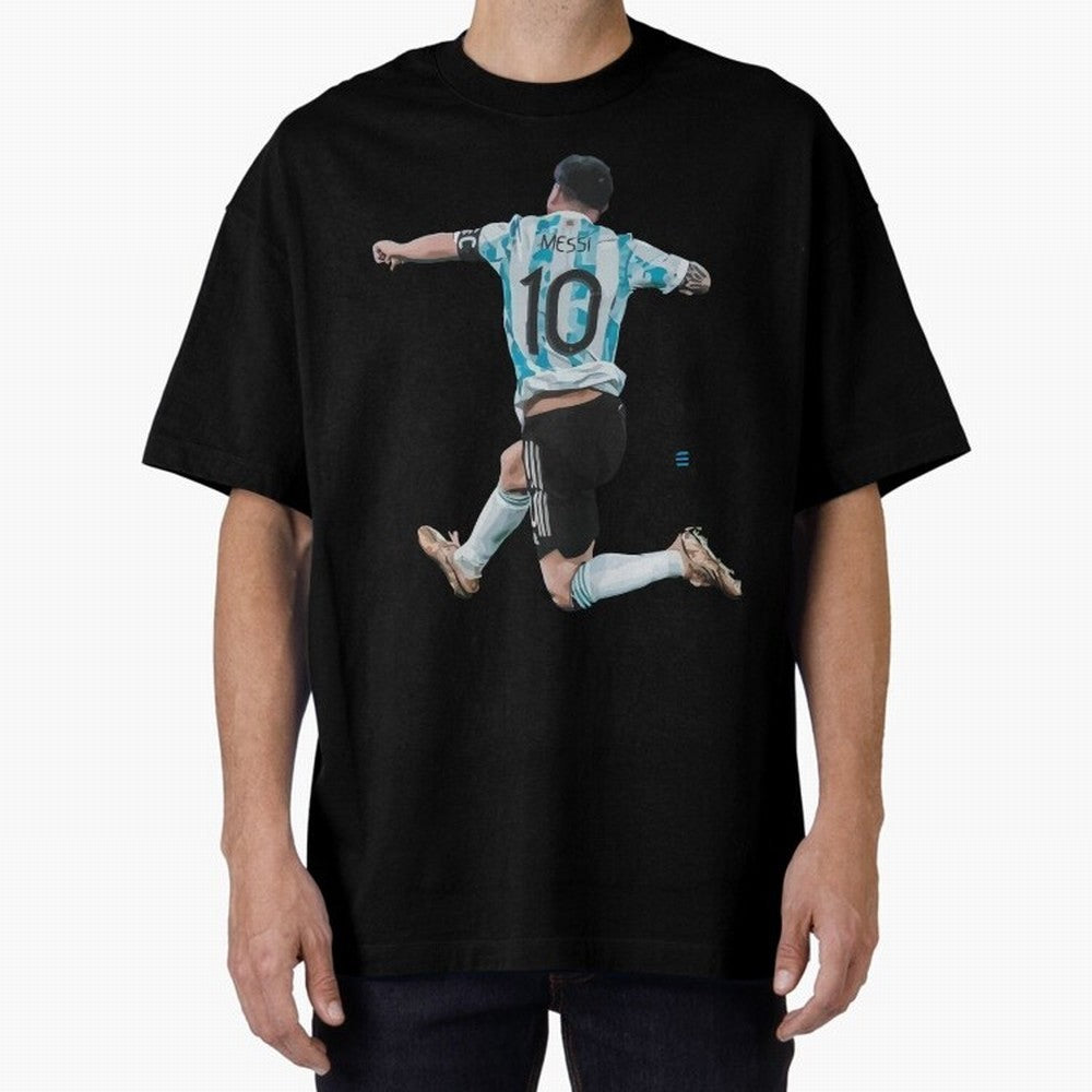Messi 10 The Goat Oversized T-Shirt Fuel Match Day Hype around FIFA World Cup 2026, Messi, CR7 and Mbappe, Germany, Fan Favorite Moments, National Team Passion, Big Match Drama and Soccer History; Made for Die Hard Supporters, Soccer Lovers, Game