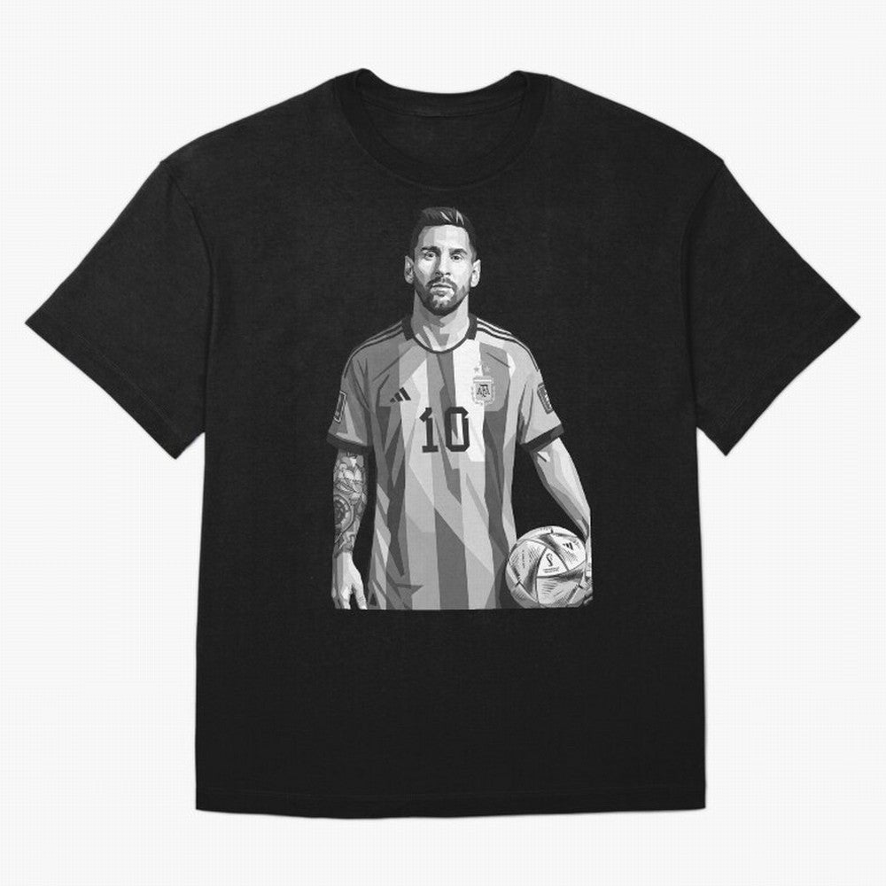 Messi grayscale Classic T-Shirt Showcase the FIFA World Cup 2026 Group Stage Journey through Haaland and Mbappe Highlights, France and Portugal Pride, Champion Mindset, Group Stage Buzz, Knockout Tension and Passionate Fan Culture; Made for Die