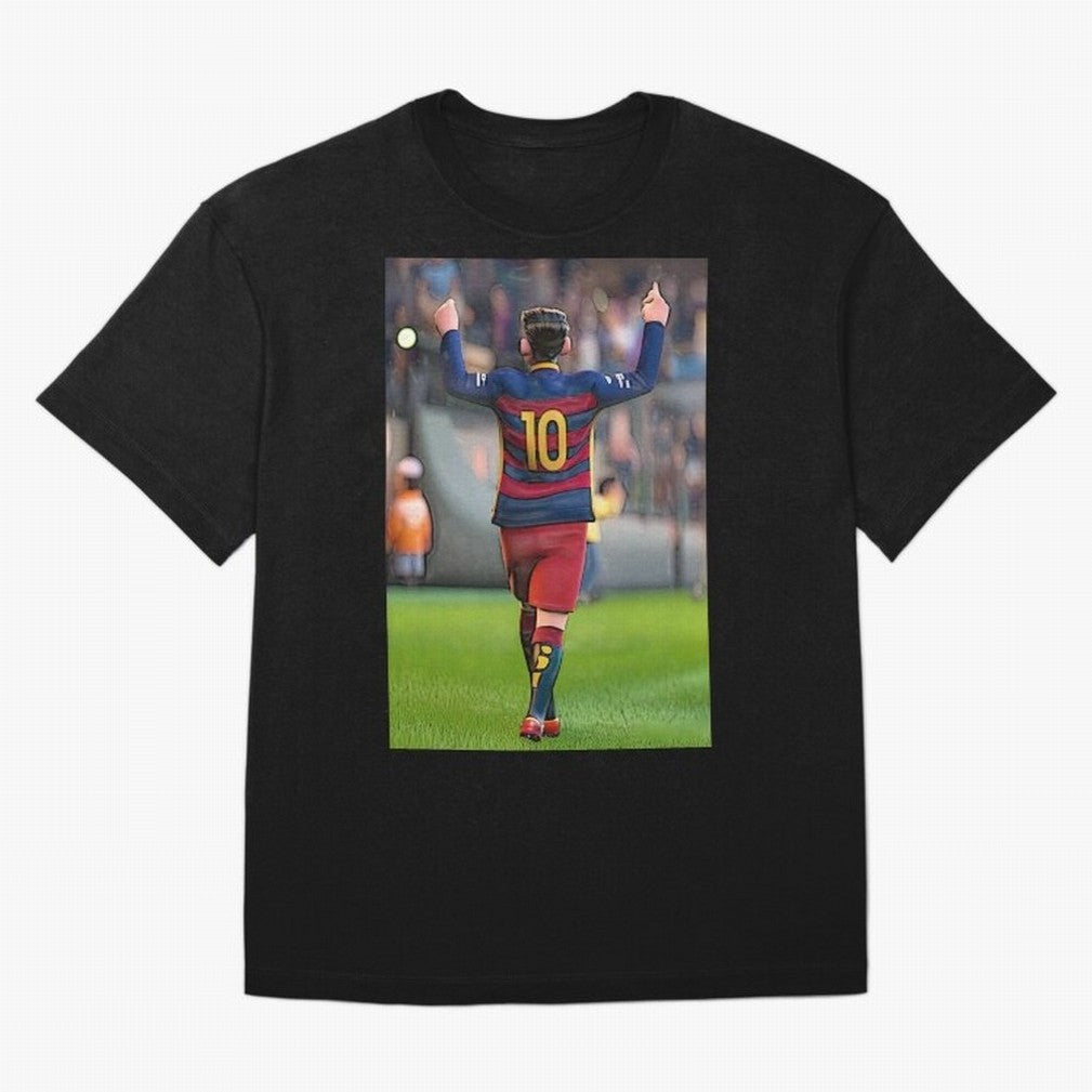 Lionel Messi (2) caricature Oversized T-Shirt Join FIFA World Cup 2026 for Fans of Neymar, Haaland and Cristiano Ronaldo and Spain and Netherlands, Bringing Championship Spirit, Famous Goals, Roaring Crowds and International Football Unity; Perfect