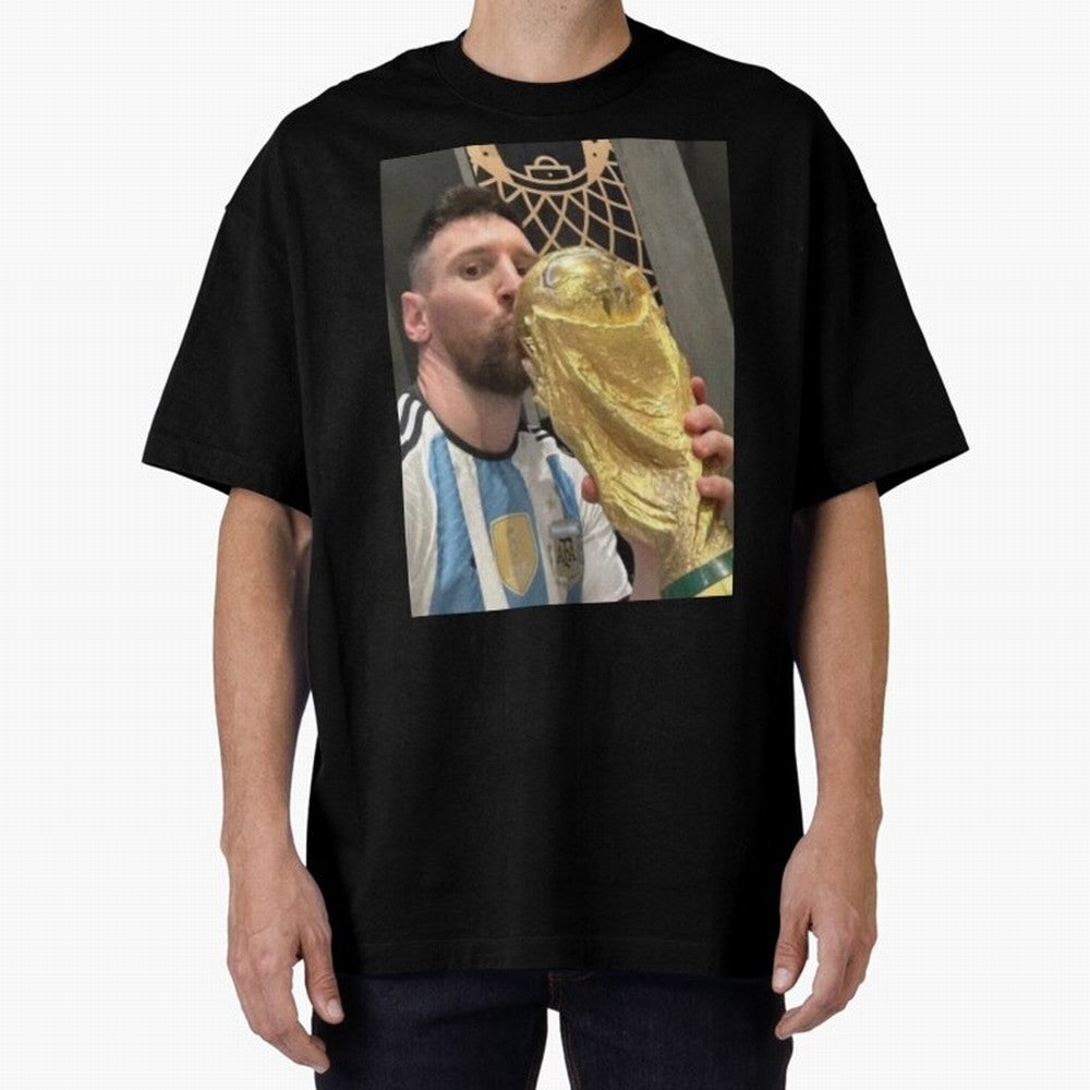lionel Messi Oversized T-Shirt Enjoy the FIFA World Cup 2026 Group Stage Journey through Messi and Cristiano Ronaldo Highlights, Spain Pride, Fan Favorite Moments, National Team Passion, Big Match Drama and Soccer History; Created for Match Day