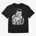 Messi grayscale Oversized T-Shirt Show Fan Pride Across FIFA World Cup 2026 USA Canada Mexico Spirit, Driven by England, Messi, Supporter Pride, Iconic Celebrations, Legendary Names and Global Match Day Energy; Great for Watch Parties, Sports Bars,