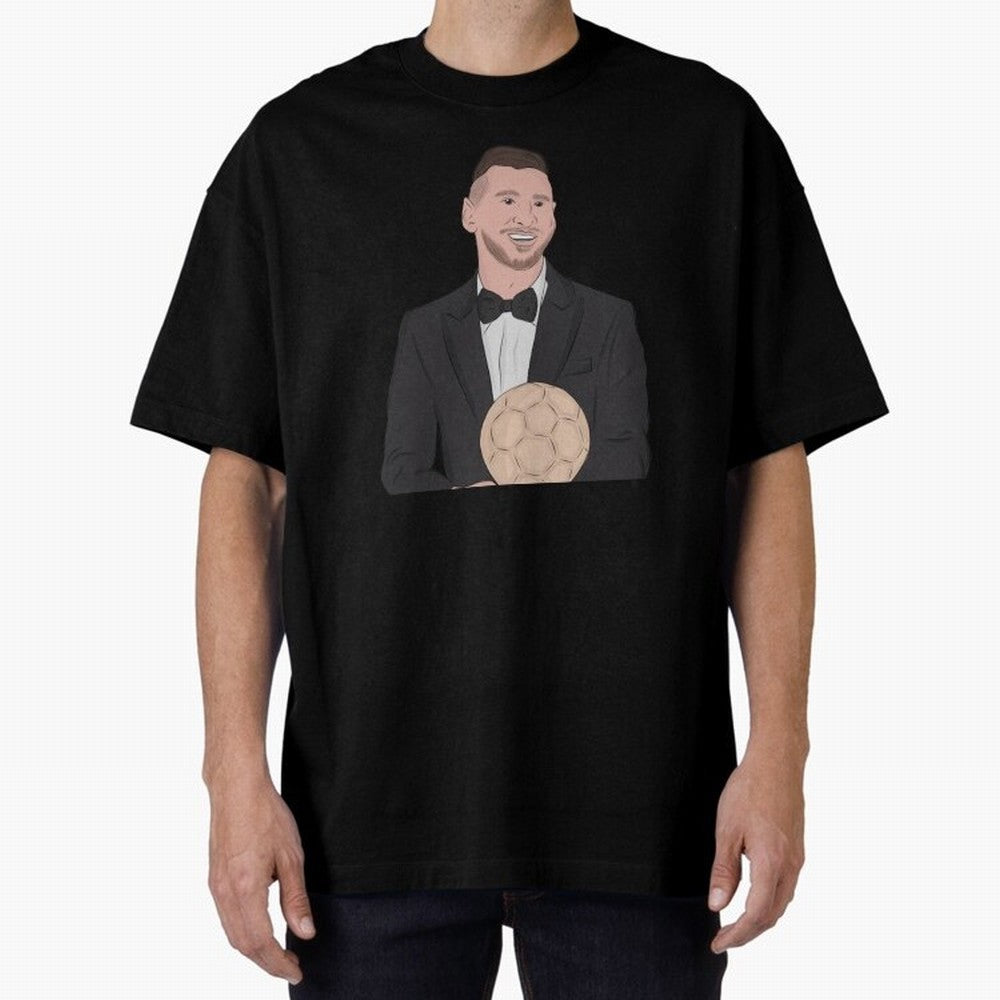 Lionel Messi 2023 Ballon d'Or Classic T-Shirt Bring a Champion Mindset to FIFA World Cup 2026 USA Canada Mexico Driven by Mbappe, England, France and Netherlands Energy, Retro Football Energy, Iconic Rivalries, Trophy Chase Drama and Stadium