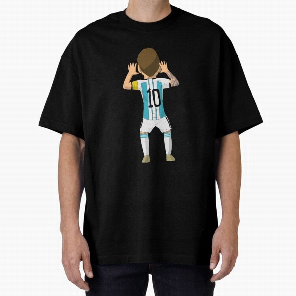 Cartoon Illustration Messi vs Netherlands World Cup Qatar 2022 Classic T-Shirt Bring Legendary Rivalry Energy to FIFA World Cup 2026 for Fans of CR7 and Netherlands, Bringing Football Passion, Legendary Performances, Festival Vibes and Supporter