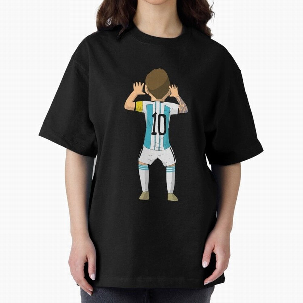 Cartoon Illustration Messi vs Netherlands World Cup Qatar 2022 Classic T-Shirt Bring Legendary Rivalry Energy to FIFA World Cup 2026 for Fans of CR7 and Netherlands, Bringing Football Passion, Legendary Performances, Festival Vibes and Supporter