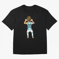 Cartoon Illustration Messi vs Netherlands World Cup Qatar 2022 Classic T-Shirt Bring Legendary Rivalry Energy to FIFA World Cup 2026 for Fans of CR7 and Netherlands, Bringing Football Passion, Legendary Performances, Festival Vibes and Supporter