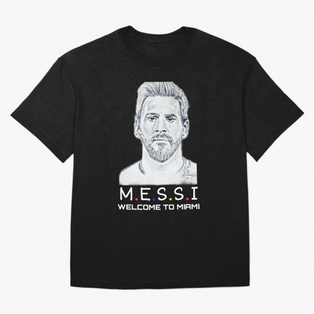 Lionel Messi, welcome to Miami Essential T-Shirt Carry the Dream of FIFA World Cup 2026 Group Stage for Fans of CR7 and Messi and England and Germany, Bringing Championship Spirit, Famous Goals, Roaring Crowds and International Football Unity; Made