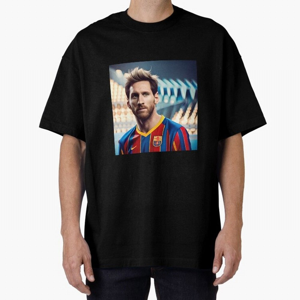 Messi Photo Realistic Paint Art Classic T-Shirt Upgrade Global Football Passion for FIFA World Cup 2026, Inspired by Cristiano Ronaldo, Haaland and CR7, Portugal, Game Day Rituals, Football Legends, Country Pride and the Road to the Final; Made for
