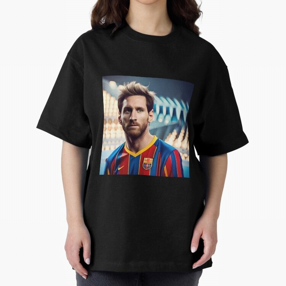 Messi Photo Realistic Paint Art Classic T-Shirt Upgrade Global Football Passion for FIFA World Cup 2026, Inspired by Cristiano Ronaldo, Haaland and CR7, Portugal, Game Day Rituals, Football Legends, Country Pride and the Road to the Final; Made for