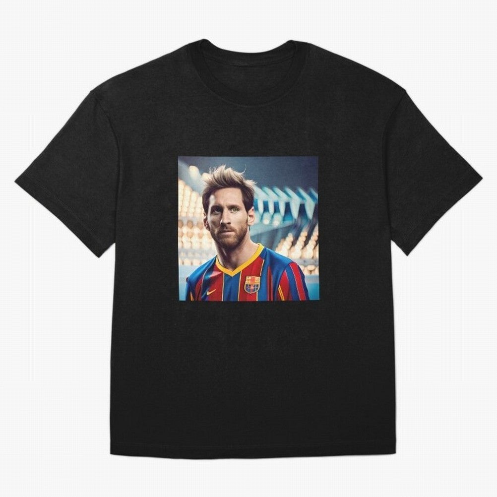 Messi Photo Realistic Paint Art Classic T-Shirt Upgrade Global Football Passion for FIFA World Cup 2026, Inspired by Cristiano Ronaldo, Haaland and CR7, Portugal, Game Day Rituals, Football Legends, Country Pride and the Road to the Final; Made for