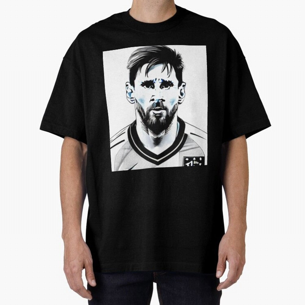 Lionel Messi Oversized T-Shirt Remember the FIFA World Cup 2026 USA Canada Mexico Journey through Messi, Neymar and Mbappe Highlights, Argentina, France and Brazil Pride, Supporter Pride, Iconic Celebrations, Legendary Names and Global Match Day