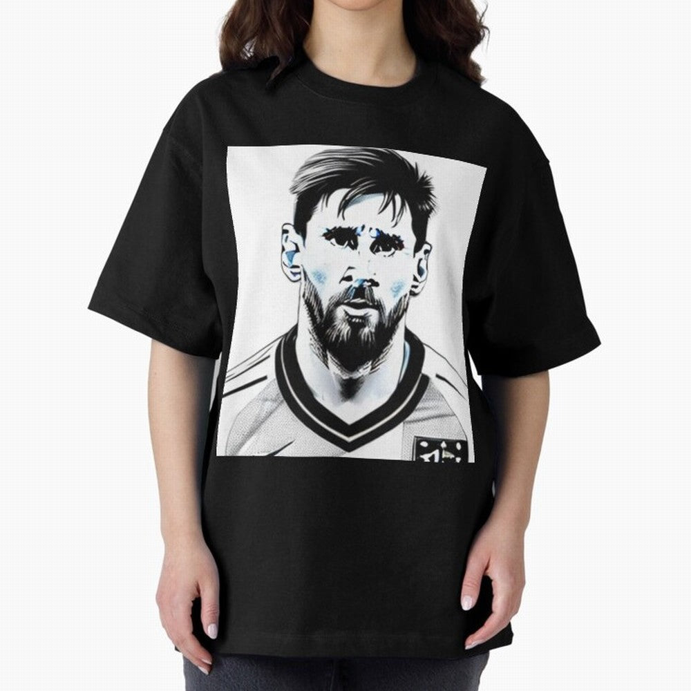 Lionel Messi Oversized T-Shirt Remember the FIFA World Cup 2026 USA Canada Mexico Journey through Messi, Neymar and Mbappe Highlights, Argentina, France and Brazil Pride, Supporter Pride, Iconic Celebrations, Legendary Names and Global Match Day