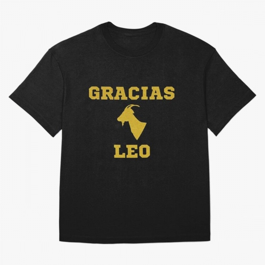 Gracias Leo| Perfect Gift For you and friends Classic T-Shirt Honor Football Greatness during the FIFA World Cup 2026 Journey through CR7 and Messi Highlights, Portugal Pride, Championship Spirit, Famous Goals, Roaring Crowds and International