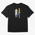 Messi and Neymar Chit Chat Illustration Oversized T-Shirt Turn Every Weekend Toward FIFA World Cup 2026 for Fans of Messi, Neymar and Mbappe and Argentina, France and Brazil, Bringing Goal Celebration Energy, Supporter Heritage, Football Icons and