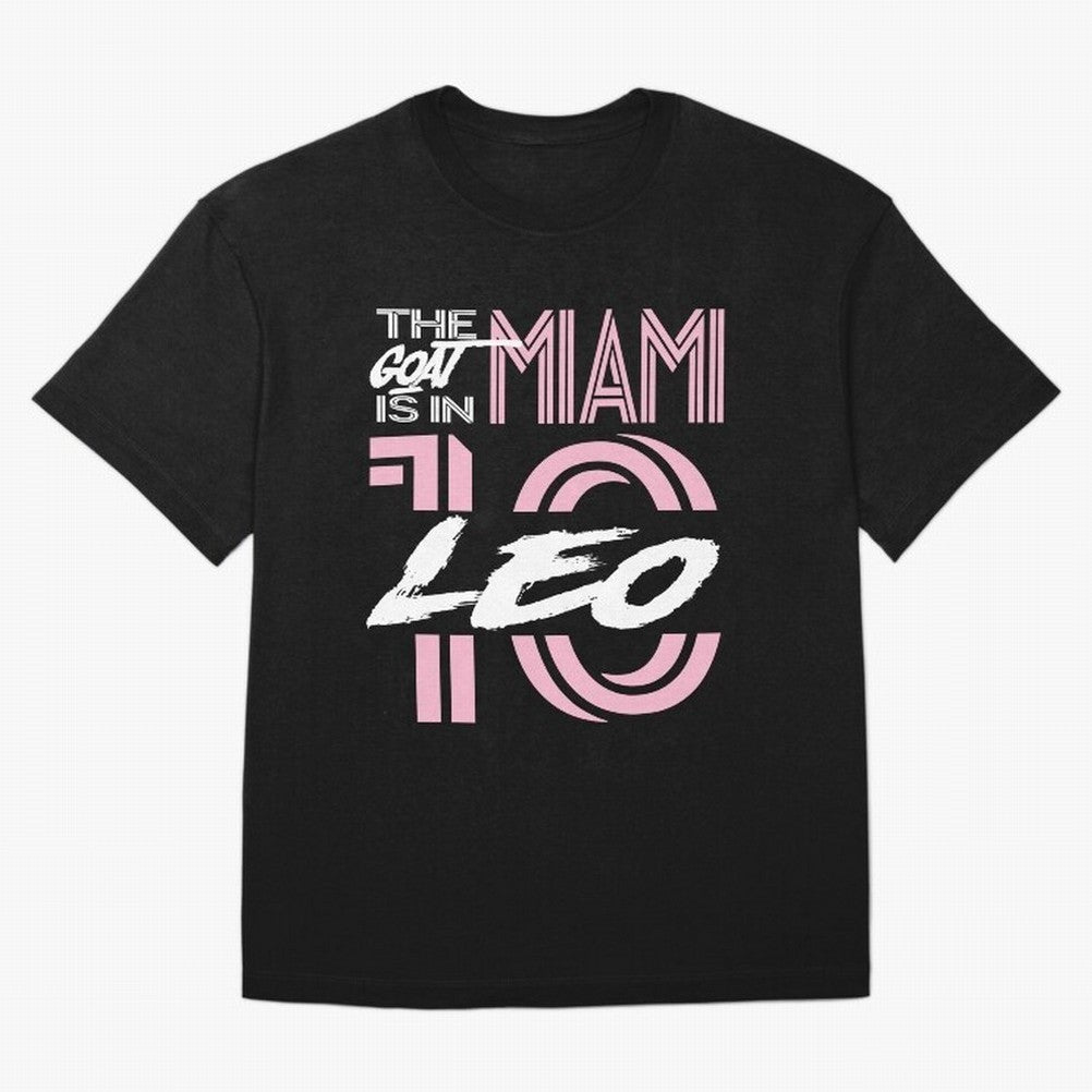 Leo the Goat Is In Miami Classic T-Shirt Bring Match Day Fire to FIFA World Cup 2026 Spirit, Connected to England, Messi and Cristiano Ronaldo, Game Day Rituals, Football Legends, Country Pride and the Road to the Final; Made for Die Hard