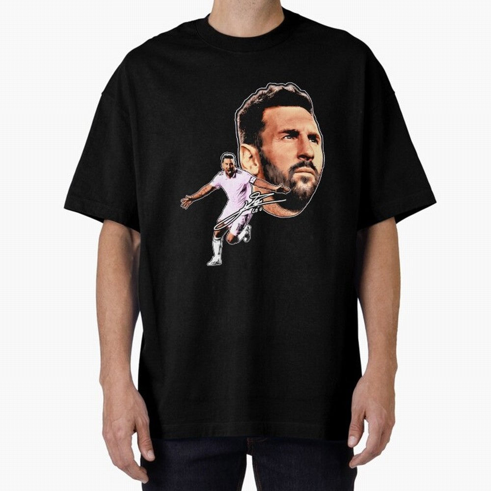 Lionel messi Retro Style Tee Bootleg big face vintage argentina Football Legend Classic T-Shirt Step into FIFA World Cup 2026 USA Canada Mexico for Fans of Neymar and France, Bringing Championship Spirit, Famous Goals, Roaring Crowds and