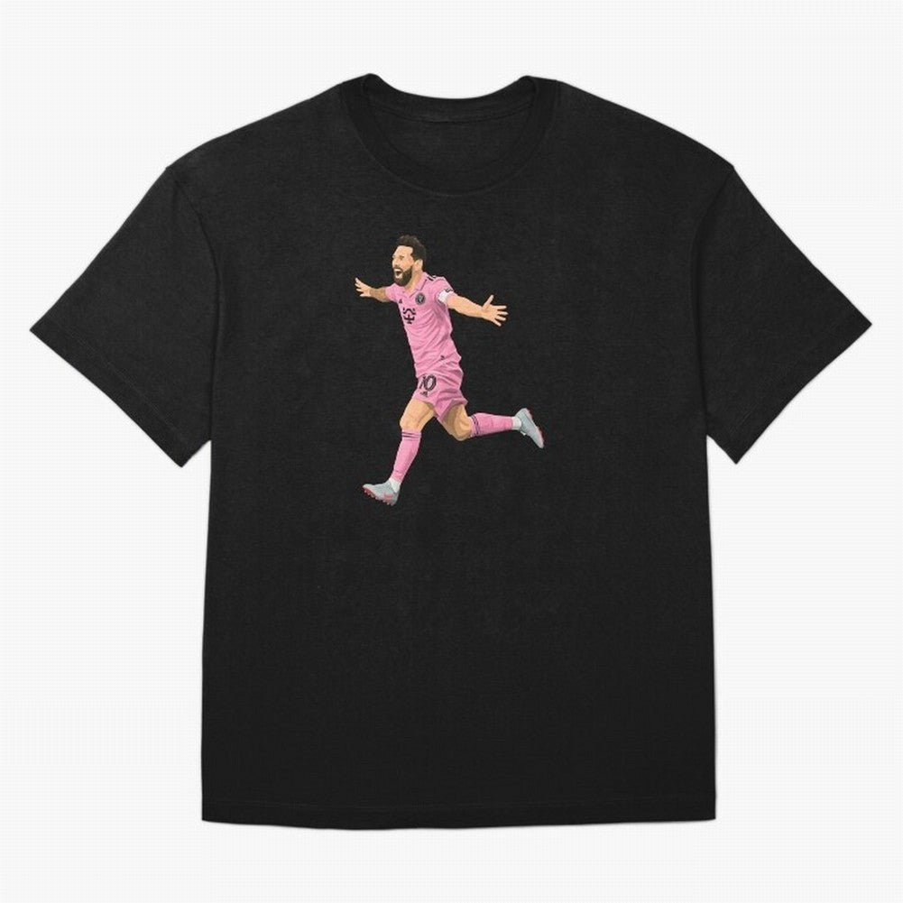 Lionel Messi celebration Oversized T-Shirt Celebrate Rivalries and Pride in FIFA World Cup 2026 Group Stage Connected to Haaland, Brazil, Portugal and Argentina Energy, Supporter Pride, Iconic Celebrations, Legendary Names and Global Match Day