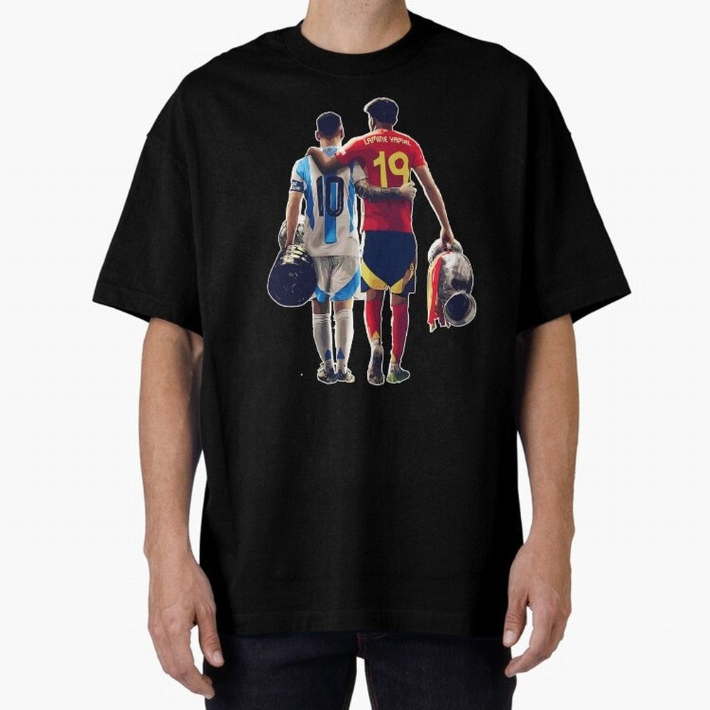Lionel Messi and Foster child Classic T-Shirt Discover FIFA World Cup 2026 Group Stage with Messi, Argentina and Brazil Energy, Sports Nostalgia, International Competition, Famous Players and Unforgettable Victories; Perfect for People Who Love