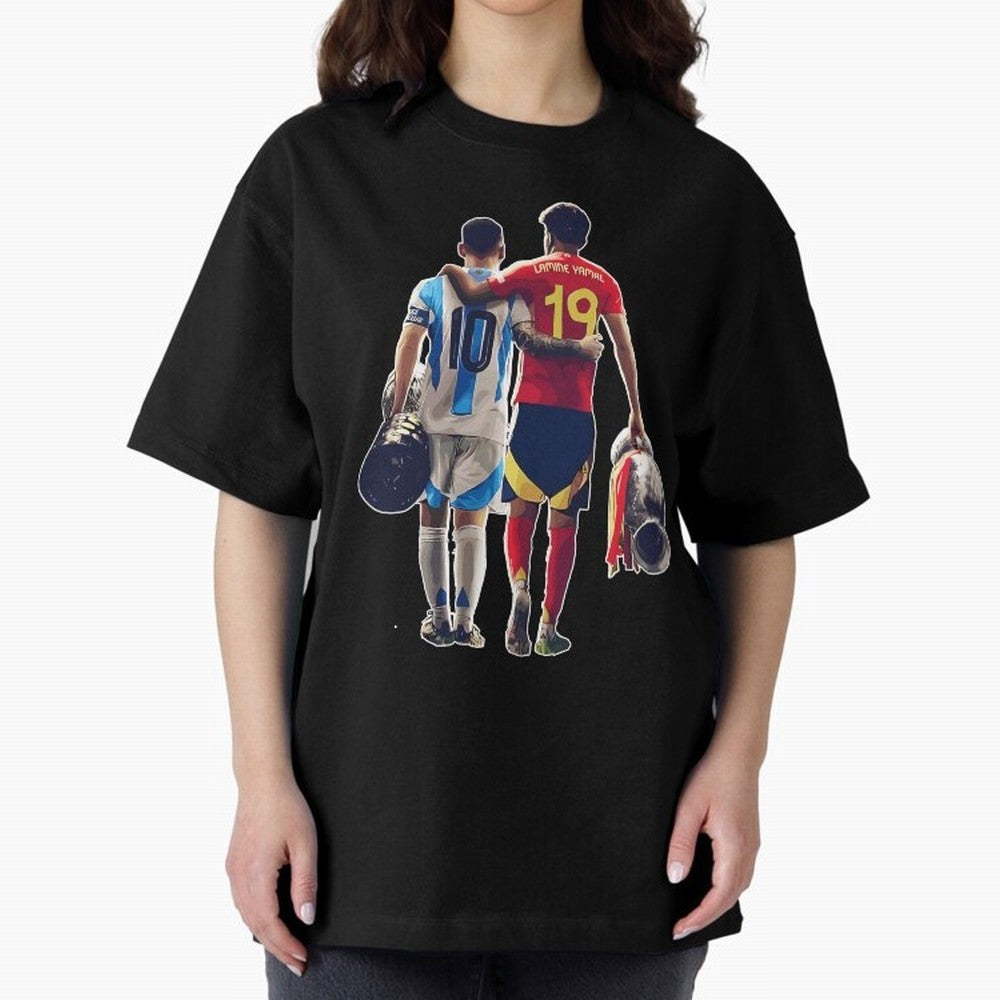 Lionel Messi and Foster child Classic T-Shirt Discover FIFA World Cup 2026 Group Stage with Messi, Argentina and Brazil Energy, Sports Nostalgia, International Competition, Famous Players and Unforgettable Victories; Perfect for People Who Love