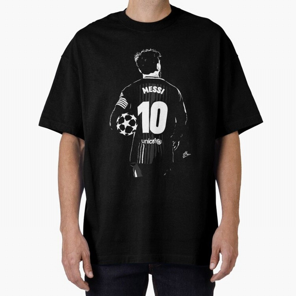 Lionel Messi Oversized T-Shirt Bring Global Tournament Vibes to FIFA World Cup 2026 Group Stage for Fans of Messi, CR7 and Mbappe and France, Bringing Soccer Culture, Superstar Moments, National Team Dreams and Competitive Fire; Ideal for Fans Who