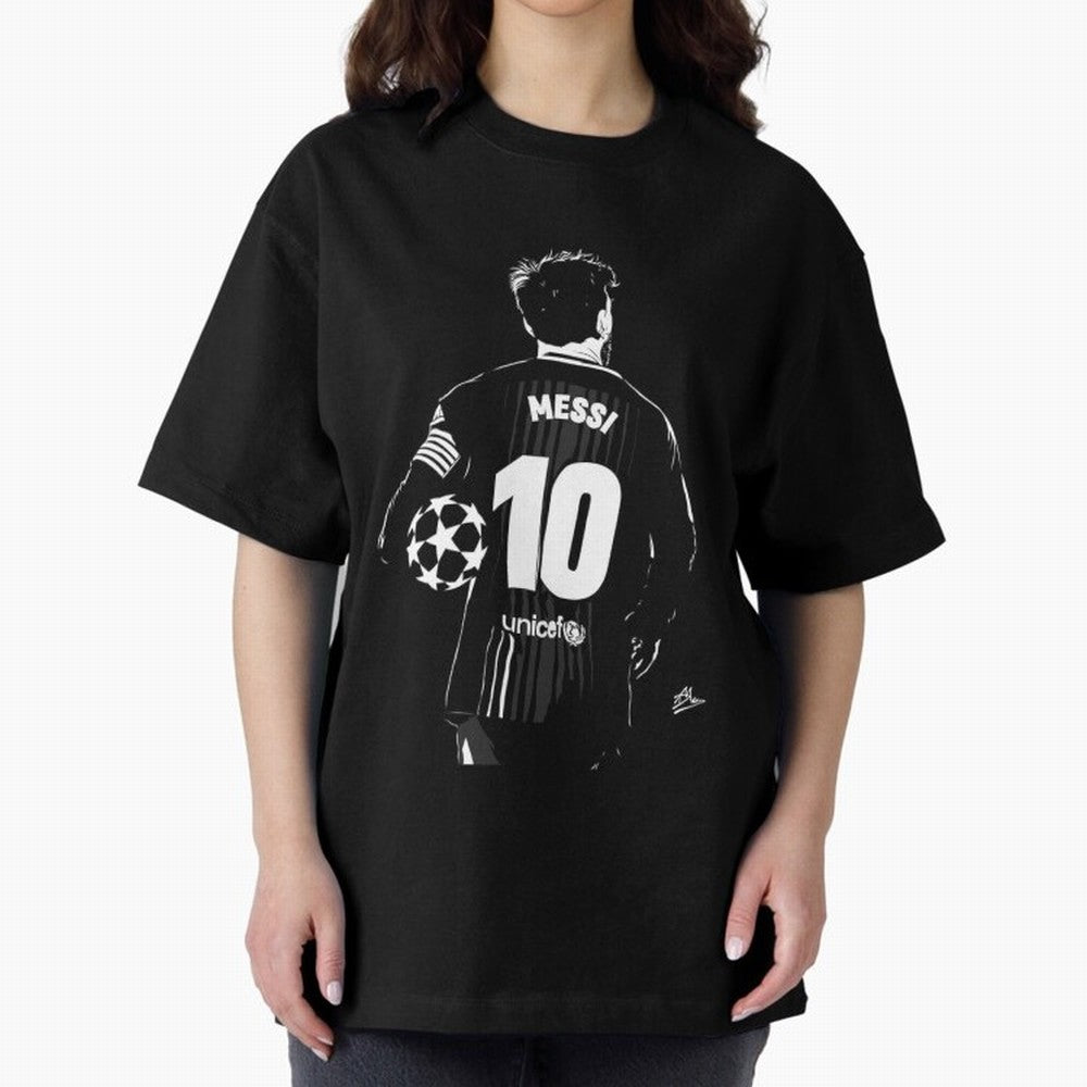 Lionel Messi Oversized T-Shirt Bring Global Tournament Vibes to FIFA World Cup 2026 Group Stage for Fans of Messi, CR7 and Mbappe and France, Bringing Soccer Culture, Superstar Moments, National Team Dreams and Competitive Fire; Ideal for Fans Who