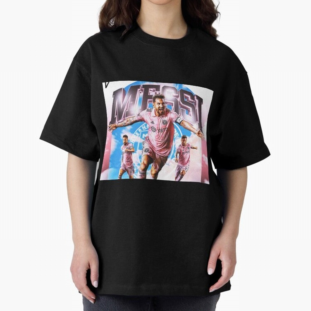 Inter Miami Messi Oversized T-Shirt Bring Stadium Energy to Match Day Hype around FIFA World Cup 2026 USA Canada Mexico, Cristiano Ronaldo, Haaland and CR7, France and Portugal, Football Passion, Legendary Performances, Festival Vibes and Supporter