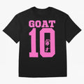 Miami Champions The Goat 10 Oversized T-Shirt Celebrate Classic Football Spirit in FIFA World Cup 2026 Group Stage for Fans of Messi and Brazil, Bringing Goal Celebration Energy, Supporter Heritage, Football Icons and Worldwide Tournament Joy; Made