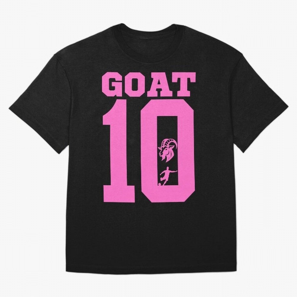 Miami Champions The Goat 10 Oversized T-Shirt Celebrate Classic Football Spirit in FIFA World Cup 2026 Group Stage for Fans of Messi and Brazil, Bringing Goal Celebration Energy, Supporter Heritage, Football Icons and Worldwide Tournament Joy; Made