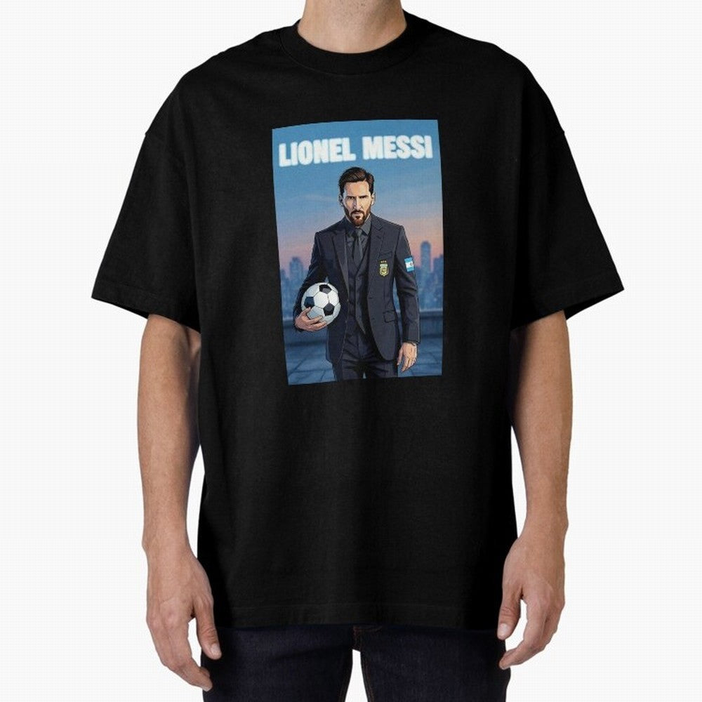 Lionel Messi Classic T-Shirt Join Supporters Worldwide for Match Day Hype around FIFA World Cup 2026 USA Canada Mexico, Mbappe and Neymar, Argentina and Brazil, Vintage Soccer Flavor, Modern Football Stars, National Flags and Final Night Emotion;