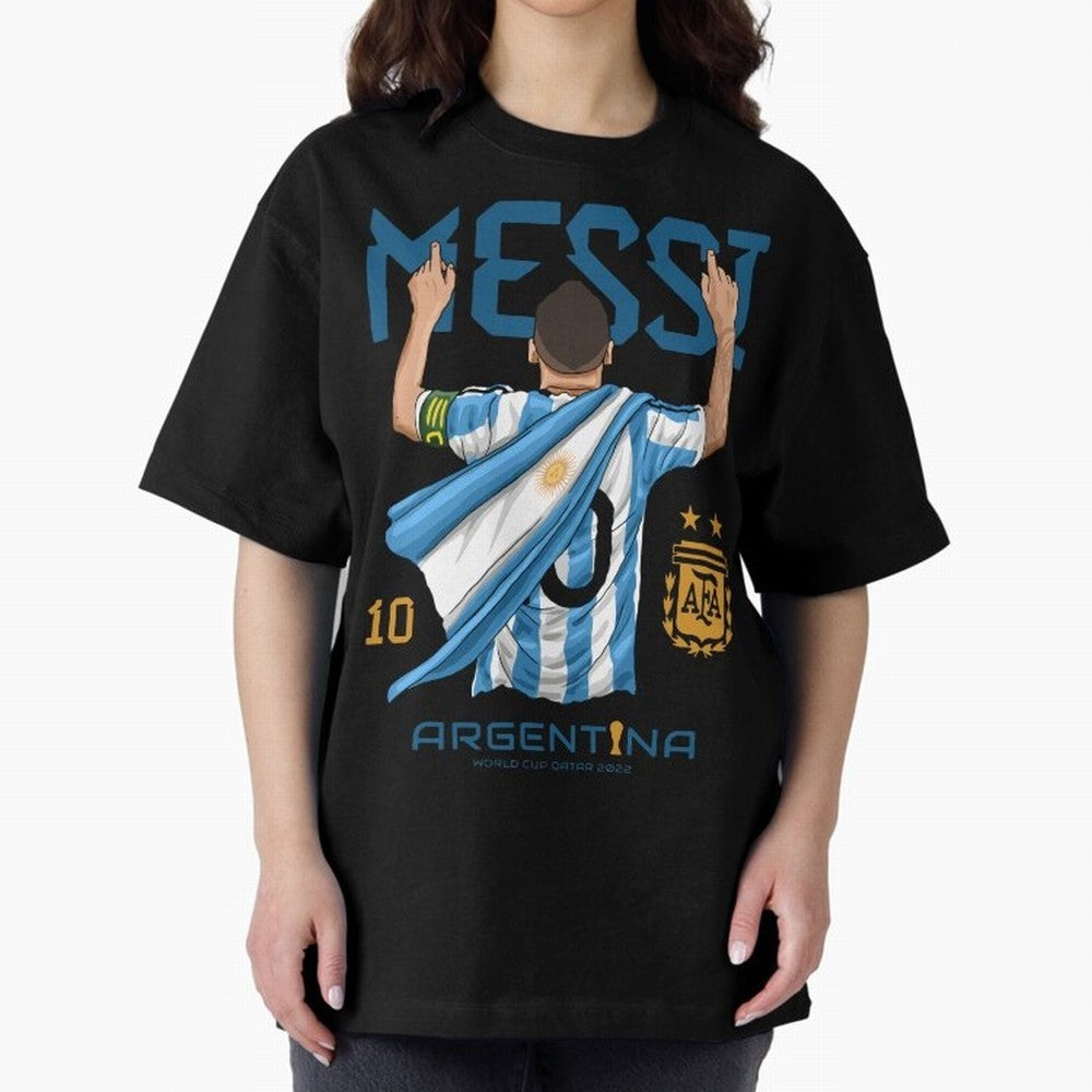 Argentina World Champs Messi Number Classic T-Shirt Fuel Global Football Passion for FIFA World Cup 2026, Capturing CR7 and Messi, Spain, Football History, Final Match Energy, Crowd Noise and Once in a Lifetime Moments; Built for Supporters Chasing